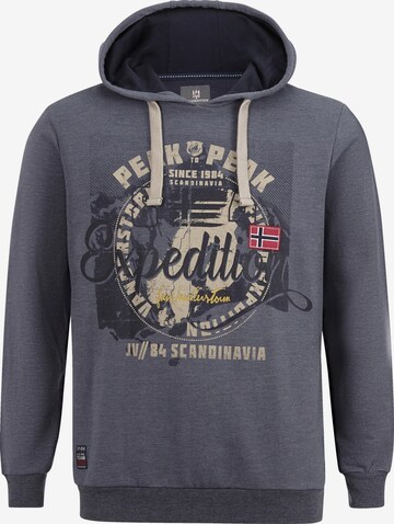 Sweat-shirt Jan Vanderstorm en bleu : devant