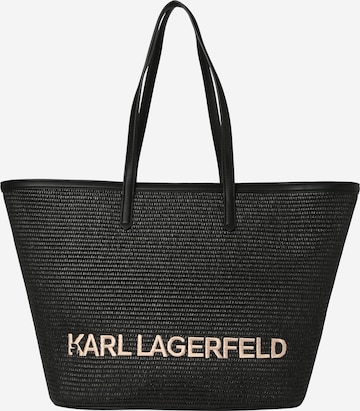 Karl Lagerfeld Shopper 'ESSENTIAL' in Zwart: voorkant