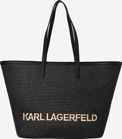 Karl Lagerfeld Cabas 'ESSENTIAL' en beige / noir, Vue avec produit