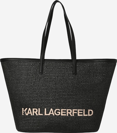 Karl Lagerfeld Shopper 'ESSENTIAL' in beige / schwarz, Produktansicht