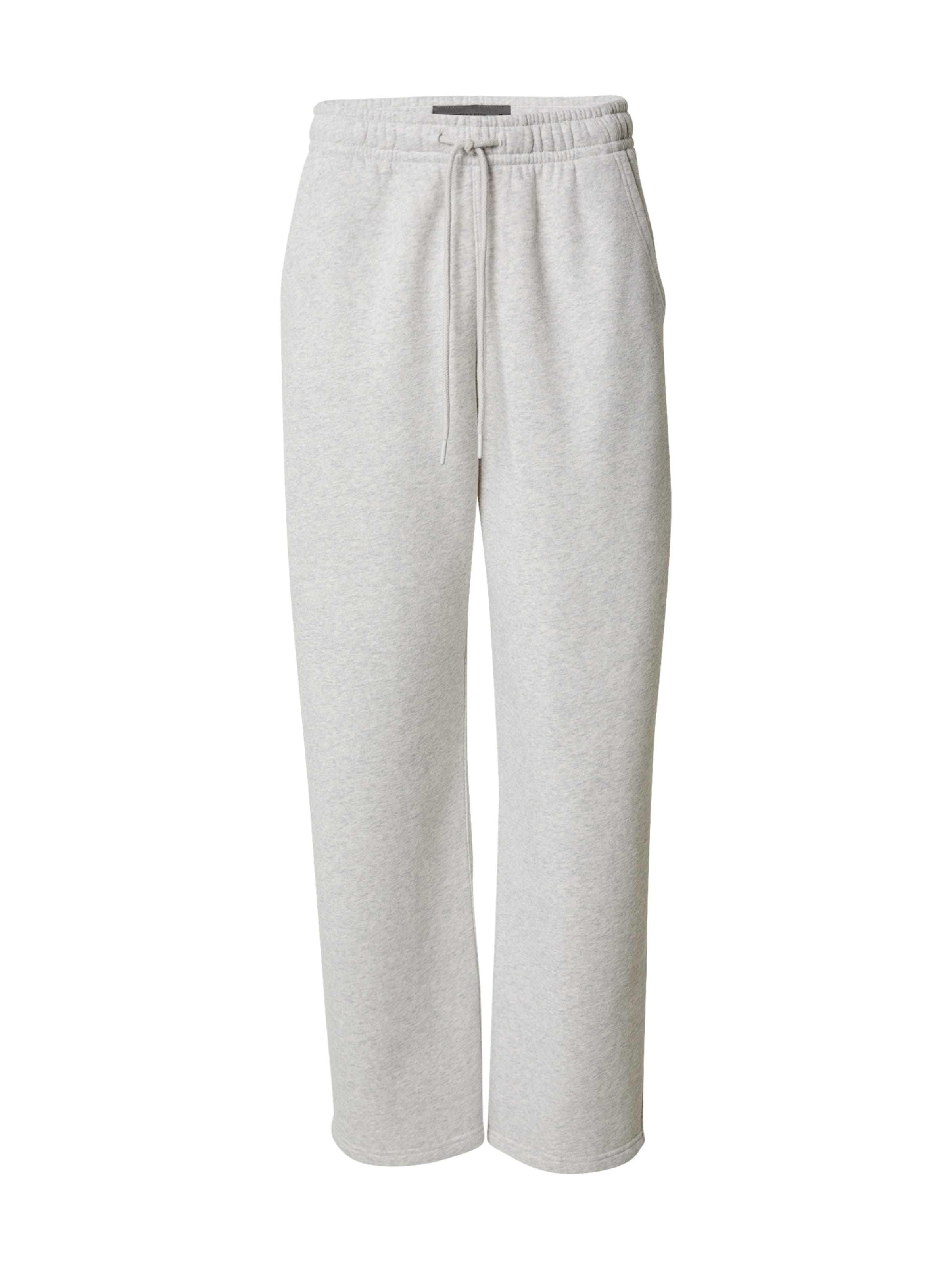 Abercrombie & Fitch Baggy Панталон 'ESSENTIAL' в сиво: отпред
