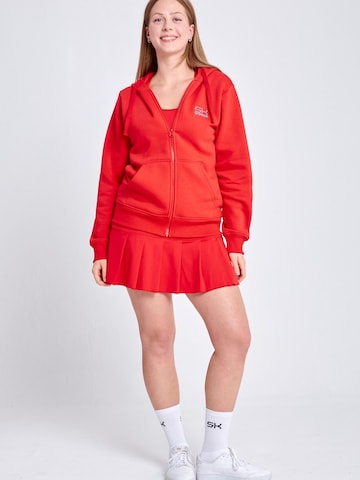 SPORTKIND Sportjas 'Unisex Zip Hoodie' in Rood