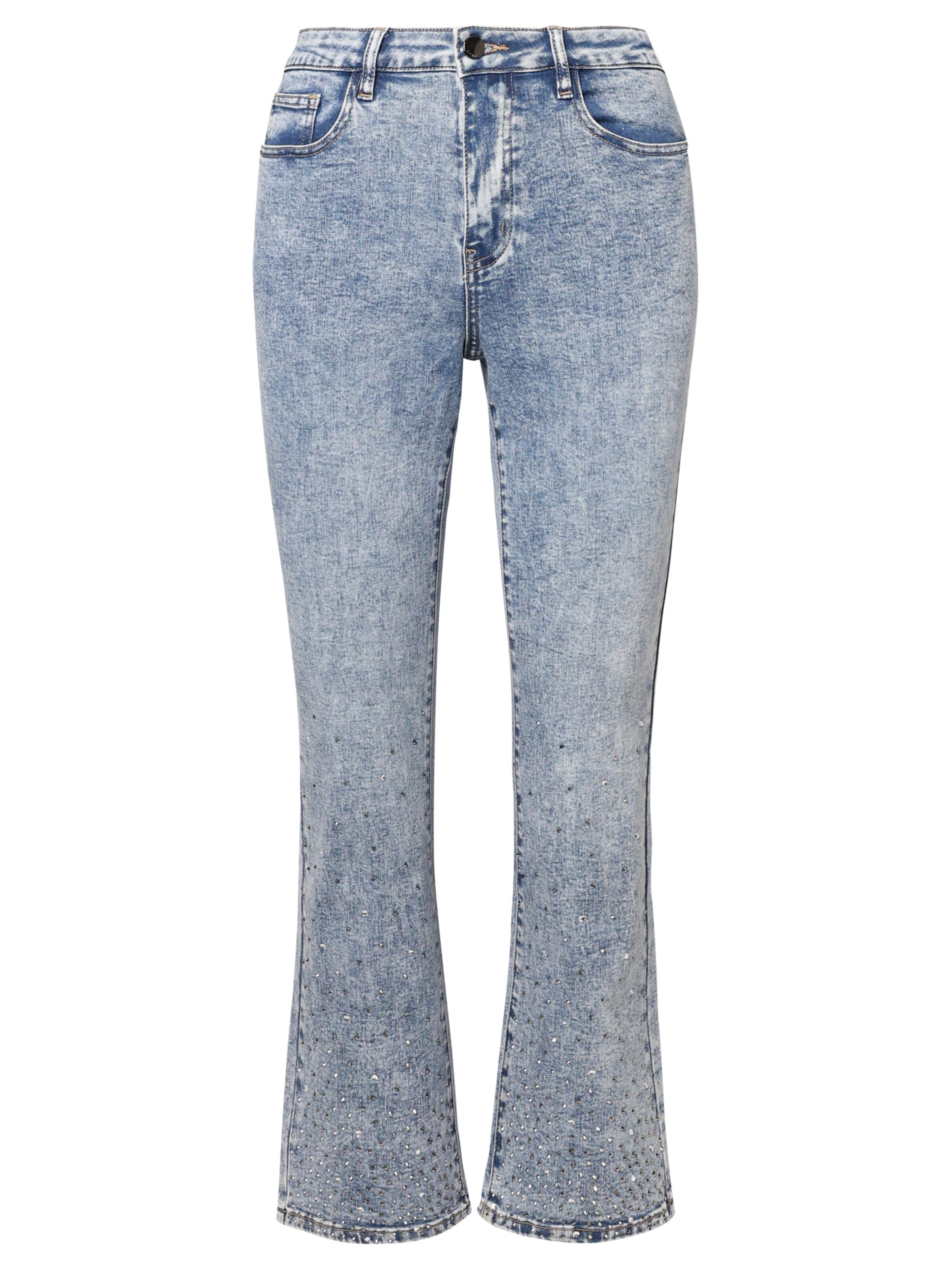 APART Flared Jeans in Blue: front