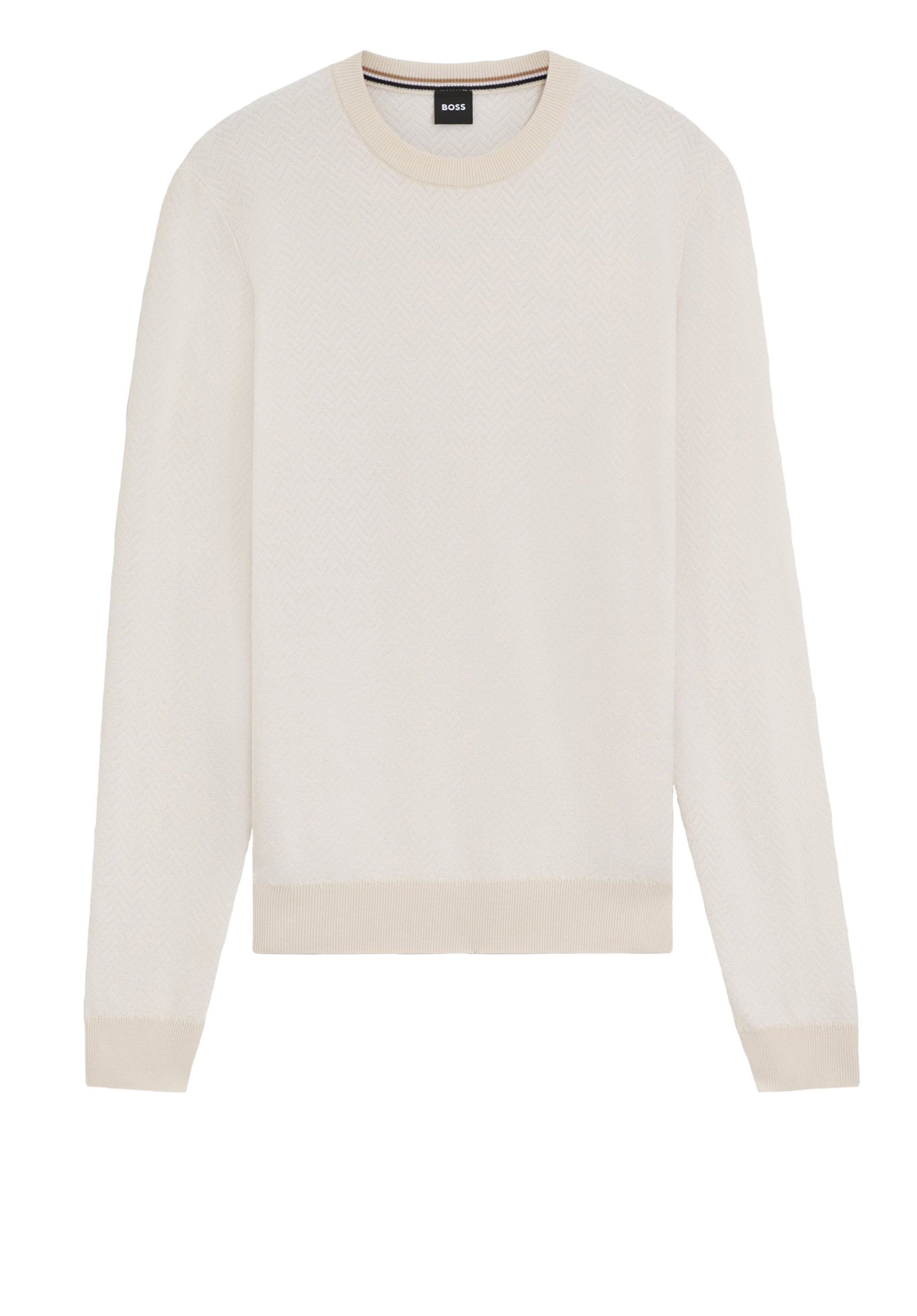 BOSS Pullover in Weiß: Vorderseite