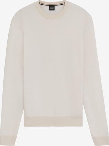 BOSS Pullover in Weiß: Vorderseite