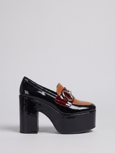 Jeffrey Campbell Slipper 'Waave' i 36 i brun / sort, Produktvisning