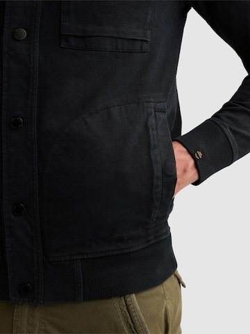 PME Legend Overgangsjakke 'Cargo sweat jacket with zipper closure' i blå