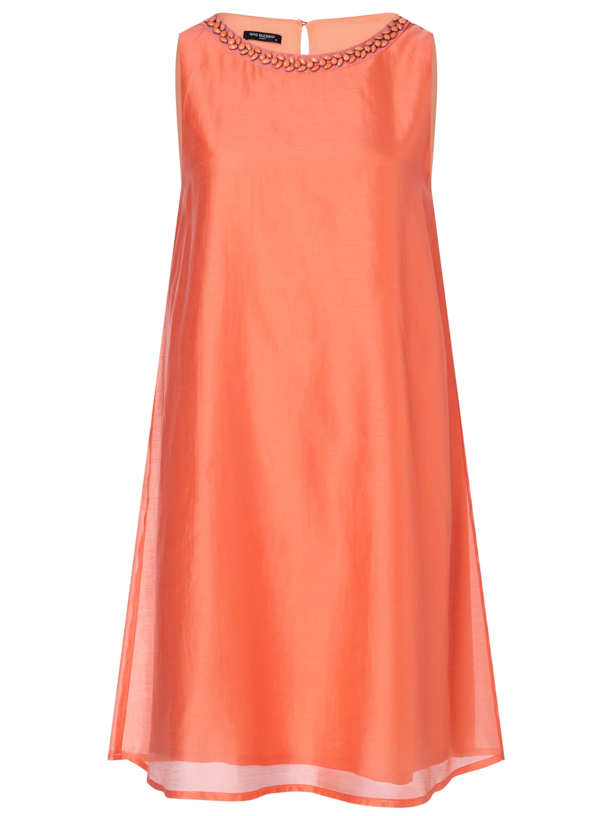 Ana Alcazar Jurk 'Wakaba' in Oranje: voorkant