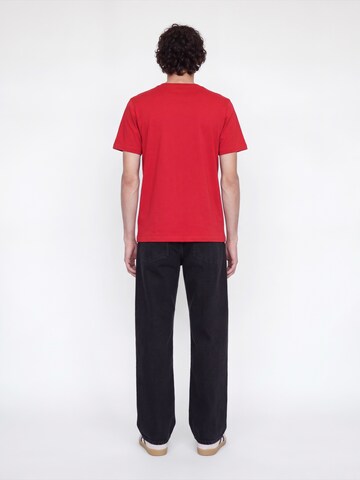 JACK & JONES - Camiseta 'JJXMAS FUN' en rojo