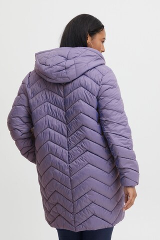 Cappotto invernale di Fransa Curve in lilla