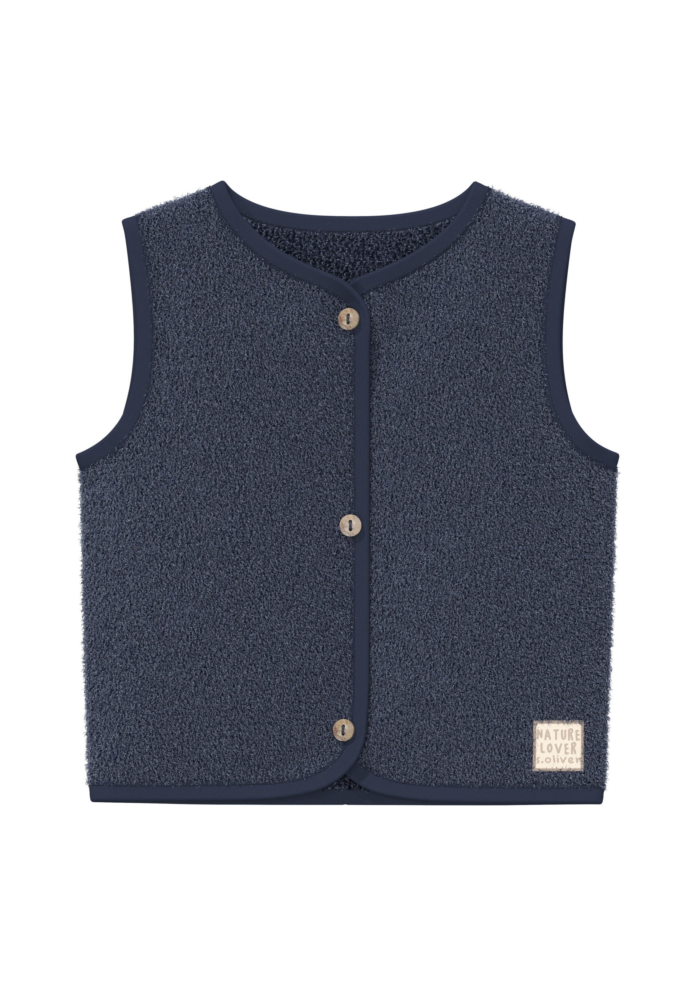 s.Oliver Bodywarmer in Blauw: voorkant