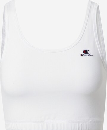 Champion Authentic Athletic Apparel Bralette Bra in White: front