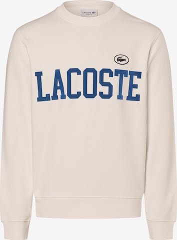 Sweat-shirt LACOSTE en beige : devant