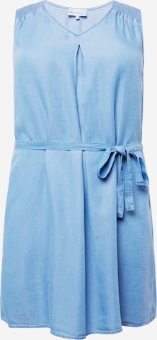 ONLY Carmakoma Jurk 'LAURA' in Blauw: voorkant