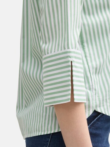 TOM TAILOR Bluse in Grün