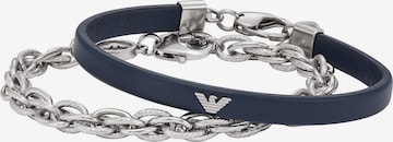 Emporio Armani - Conjunto de joyería en azul: frente