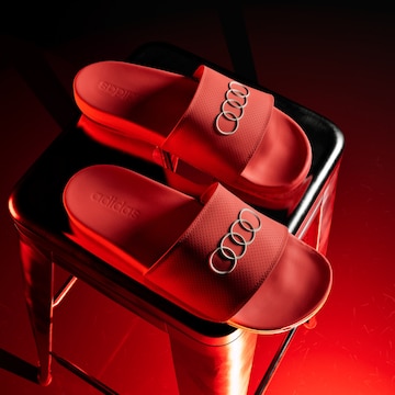 ADIDAS PERFORMANCE - Zapatos para playa y agua 'Audi F1 Team Adilette' en rojo