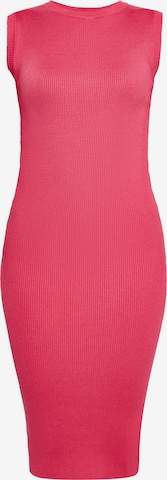 NAEMI Gebreide jurk in Roze: voorkant
