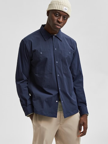 SELECTED HOMME Regular Fit Hemd in Blau