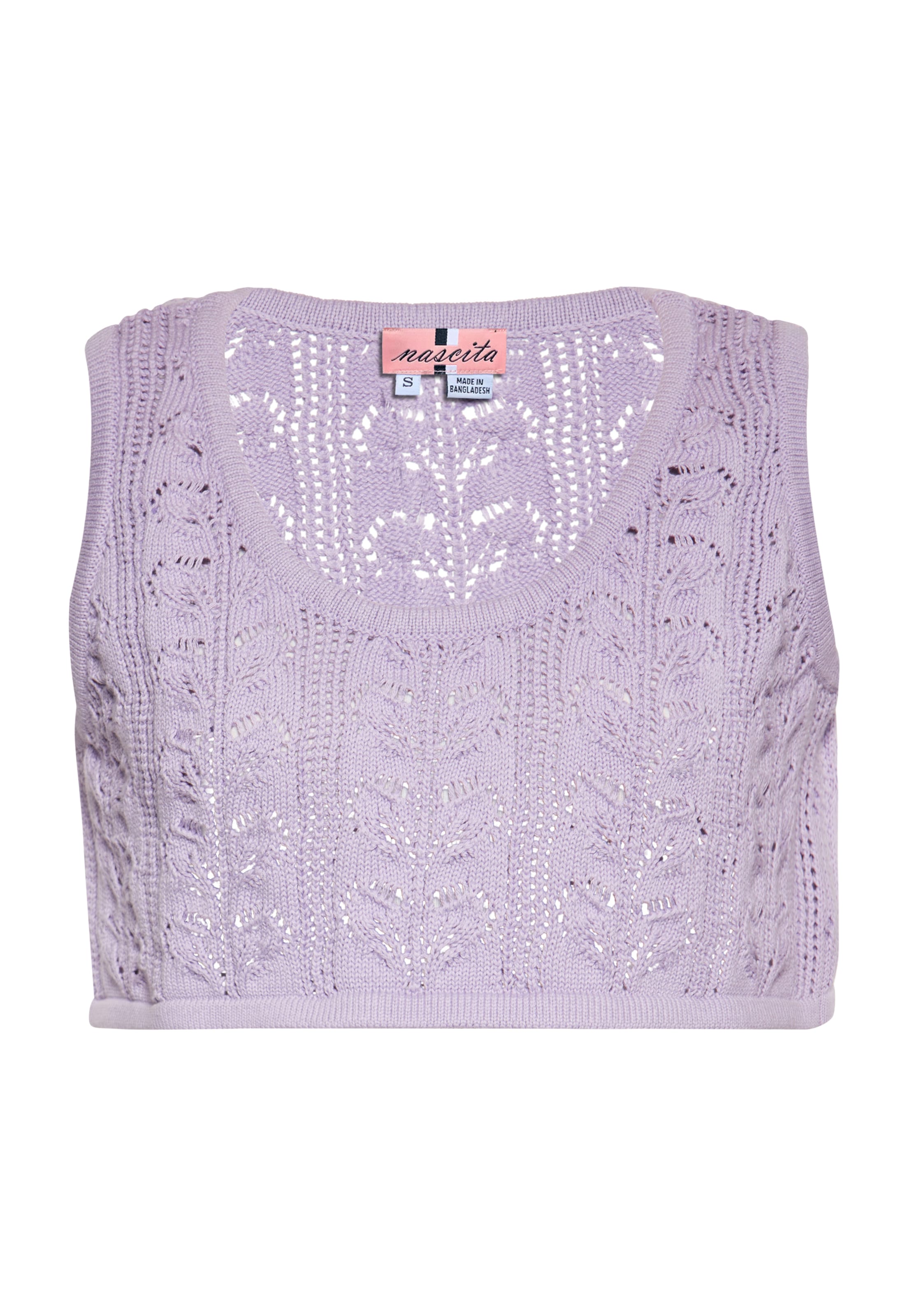 swirly - Top de malha em roxo: frente