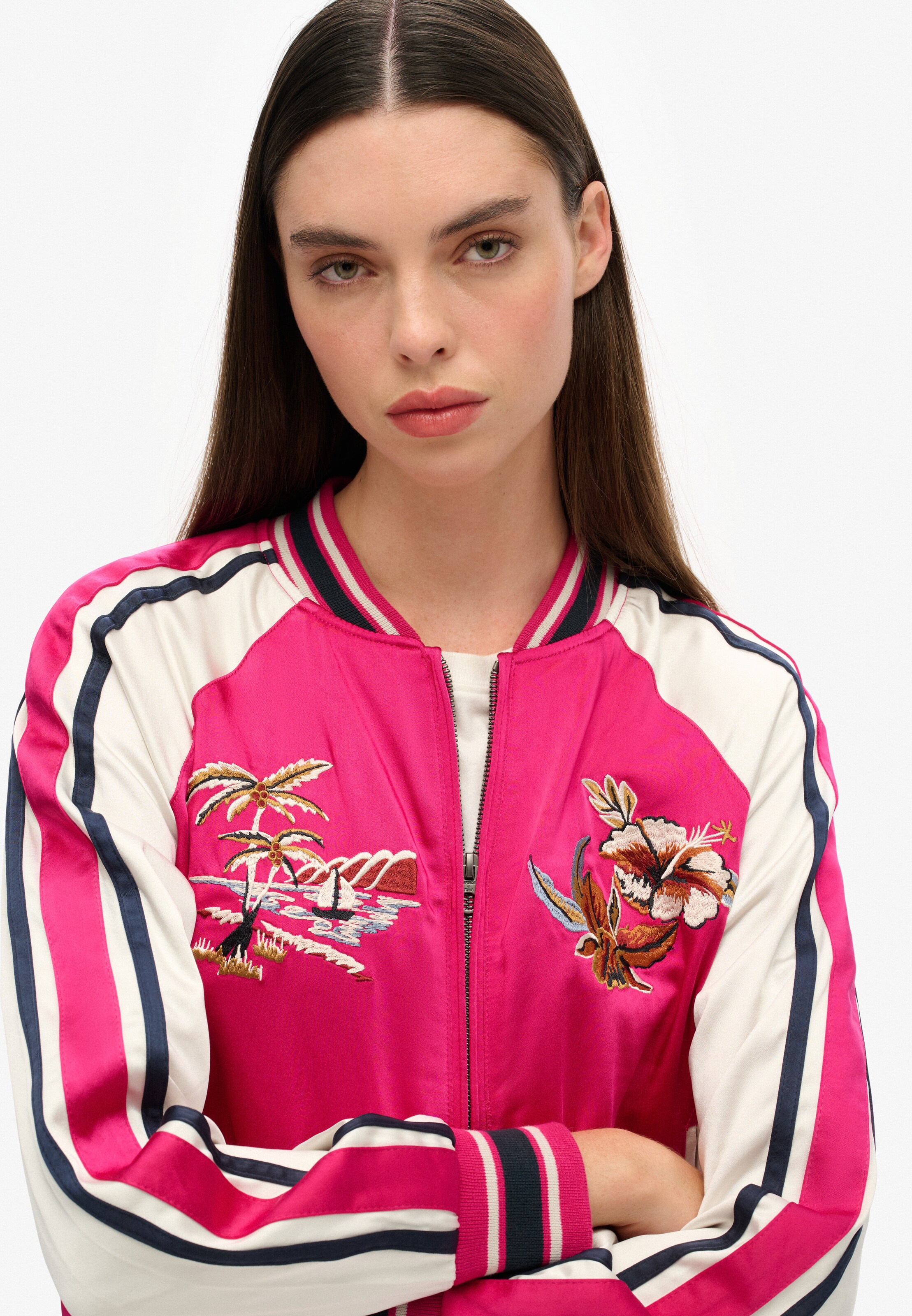 Superdry Tussenjas 'Suikajan' in Roze