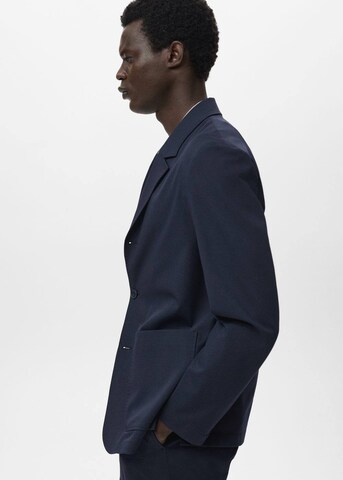 MANGO MAN Slim fit Suit Jacket 'Parioli' in Blue