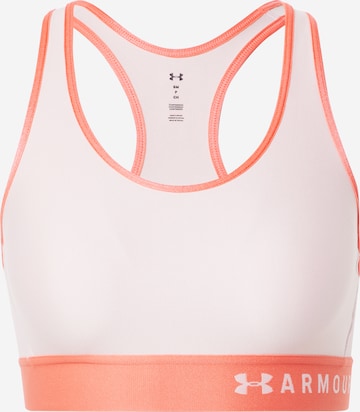 Sutien sport de la UNDER ARMOUR pe roz: față