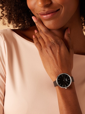 Lucardi Analog watch 'Einfach' in Silver: front