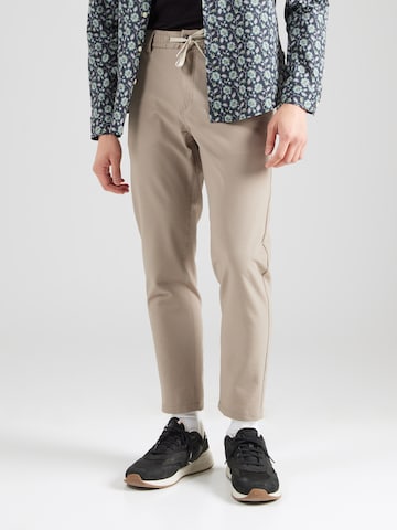 Tapered Pantaloni chino di BOSS in beige: frontale