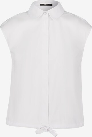 Camicia da donna di zero in bianco: frontale