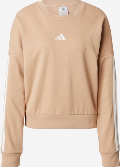 ADIDAS SPORTSWEAR Sportska sweater majica u bež / bijela, Pregled proizvoda