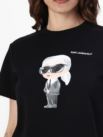 Maglietta 'IKON AQUARELLE K' di Karl Lagerfeld in nero