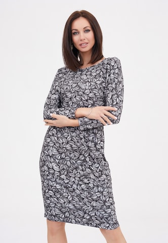 Awesome Apparel Dress in Grey: front