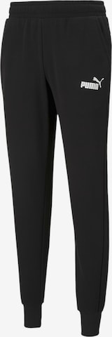 PUMA Tapered Sportbroek in Zwart: voorkant