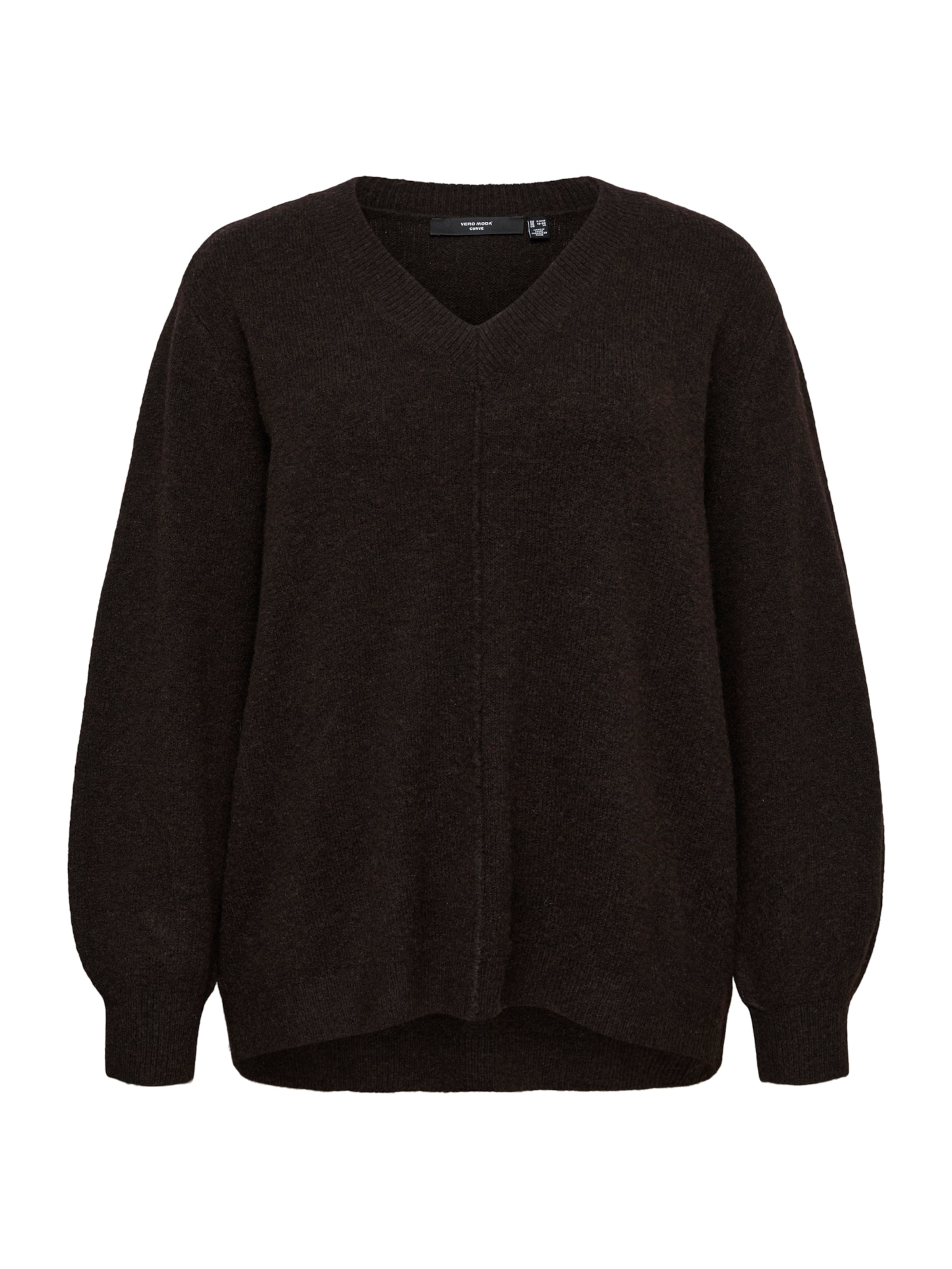 Pull-over 'VMCBESTI' Vero Moda Curve en marron : devant