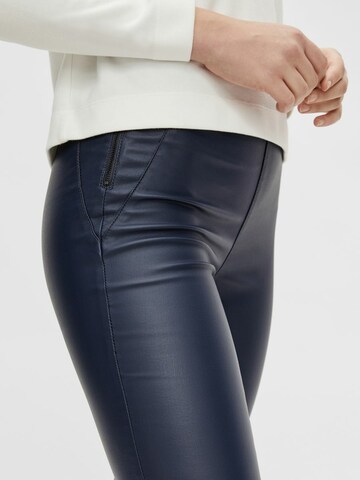 OBJECT Skinny Leggings 'BELLE' in Blue