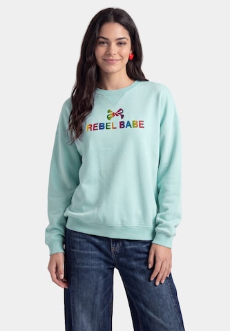 MYMO - Sweatshirt em azul: frente