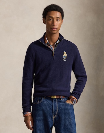 mėlyna Polo Ralph Lauren Megztinis: priekis