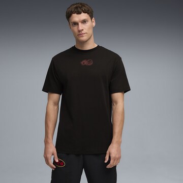 PUMA Shirt 'PUMA x SONIC THE HEDGEHOG' in Black: front