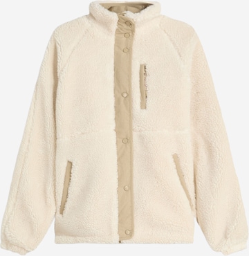 Bershka Fleecetakki värissä beige: etupuoli