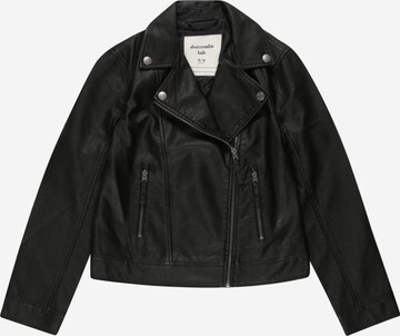 Abercrombie & Fitch Prehodna jakna | črna barva: sprednja stran
