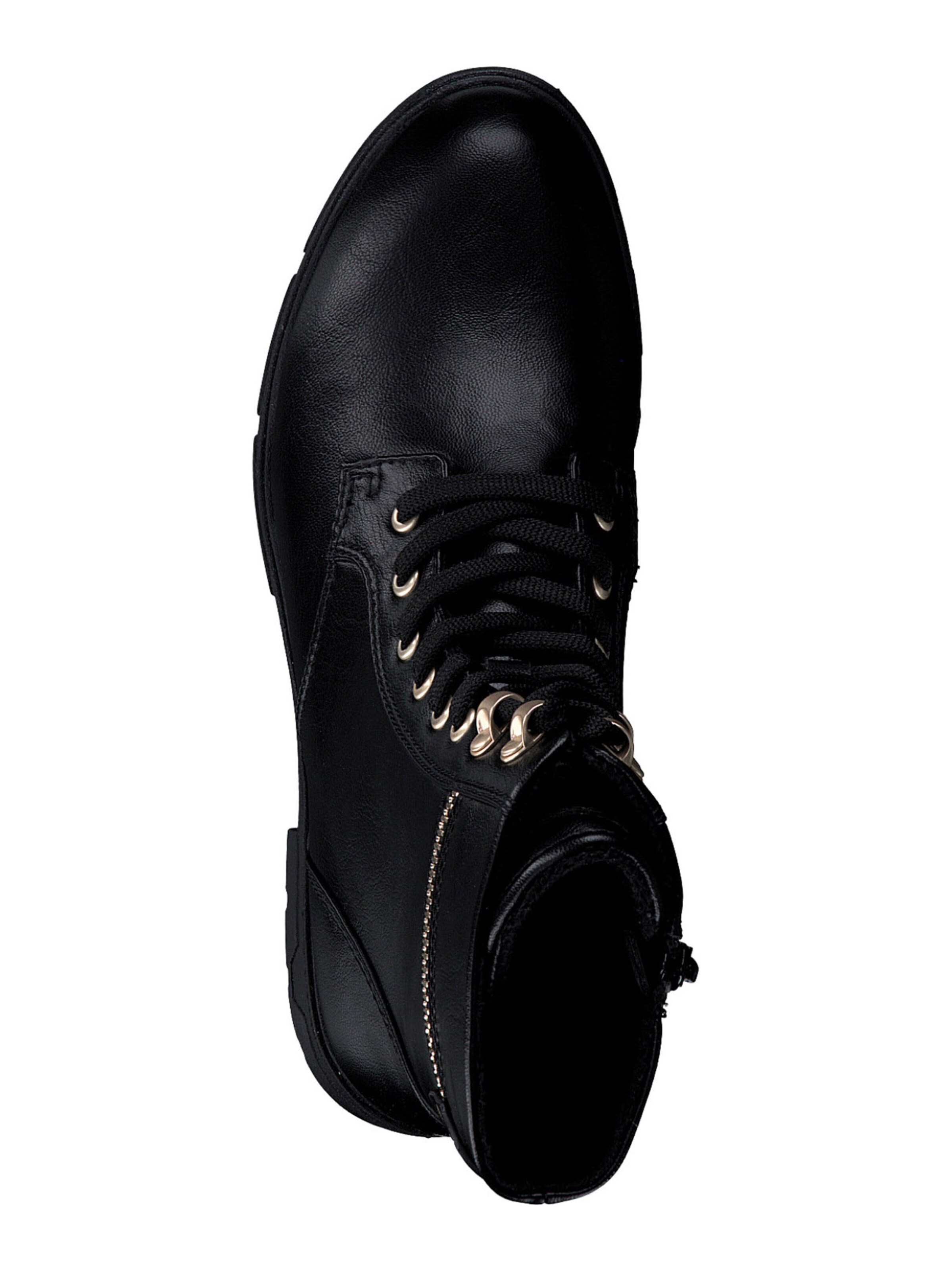 s.Oliver Lace-up bootie in Black