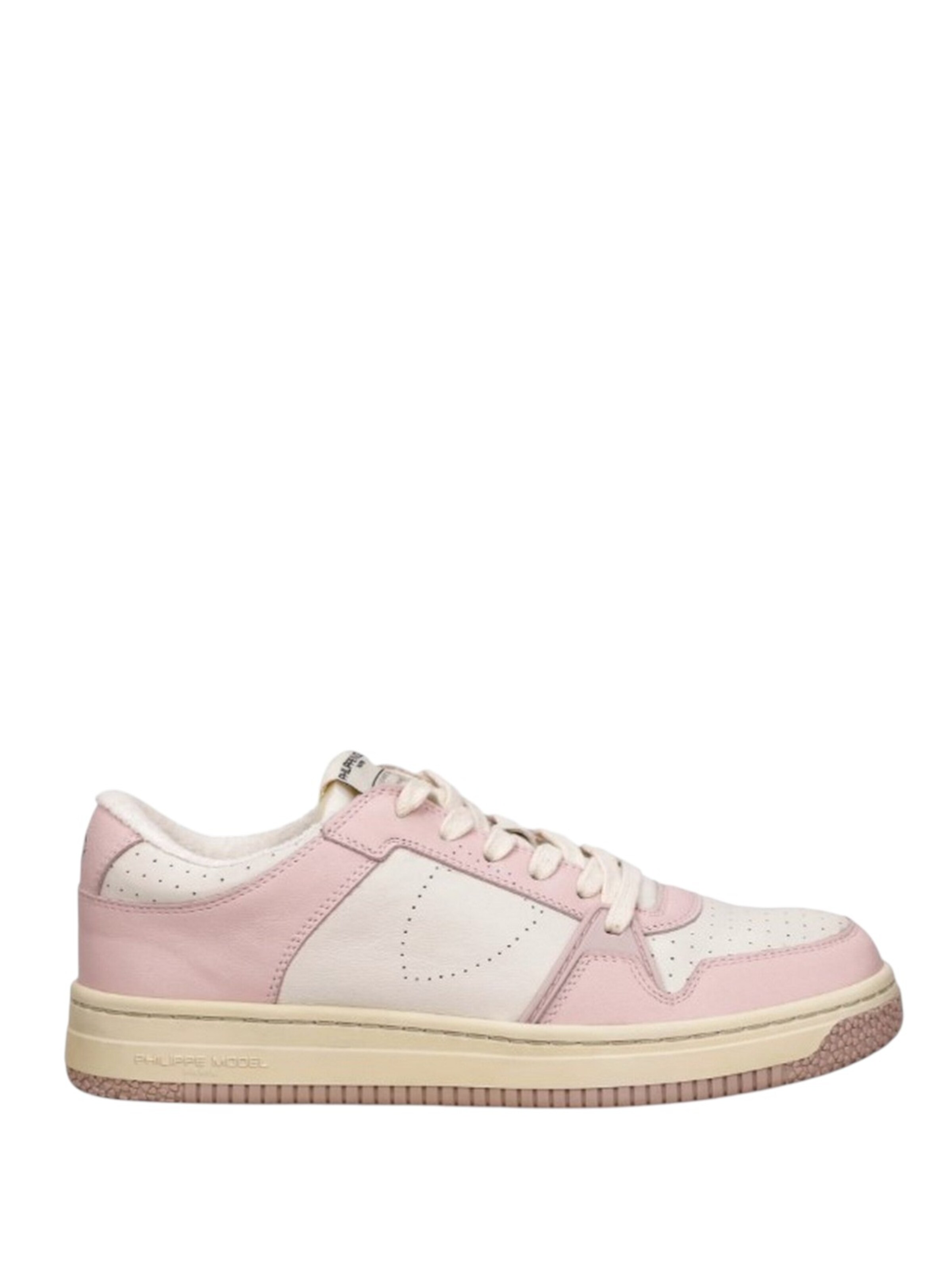 Sneaker bassa di Philippe Model in rosa: frontale