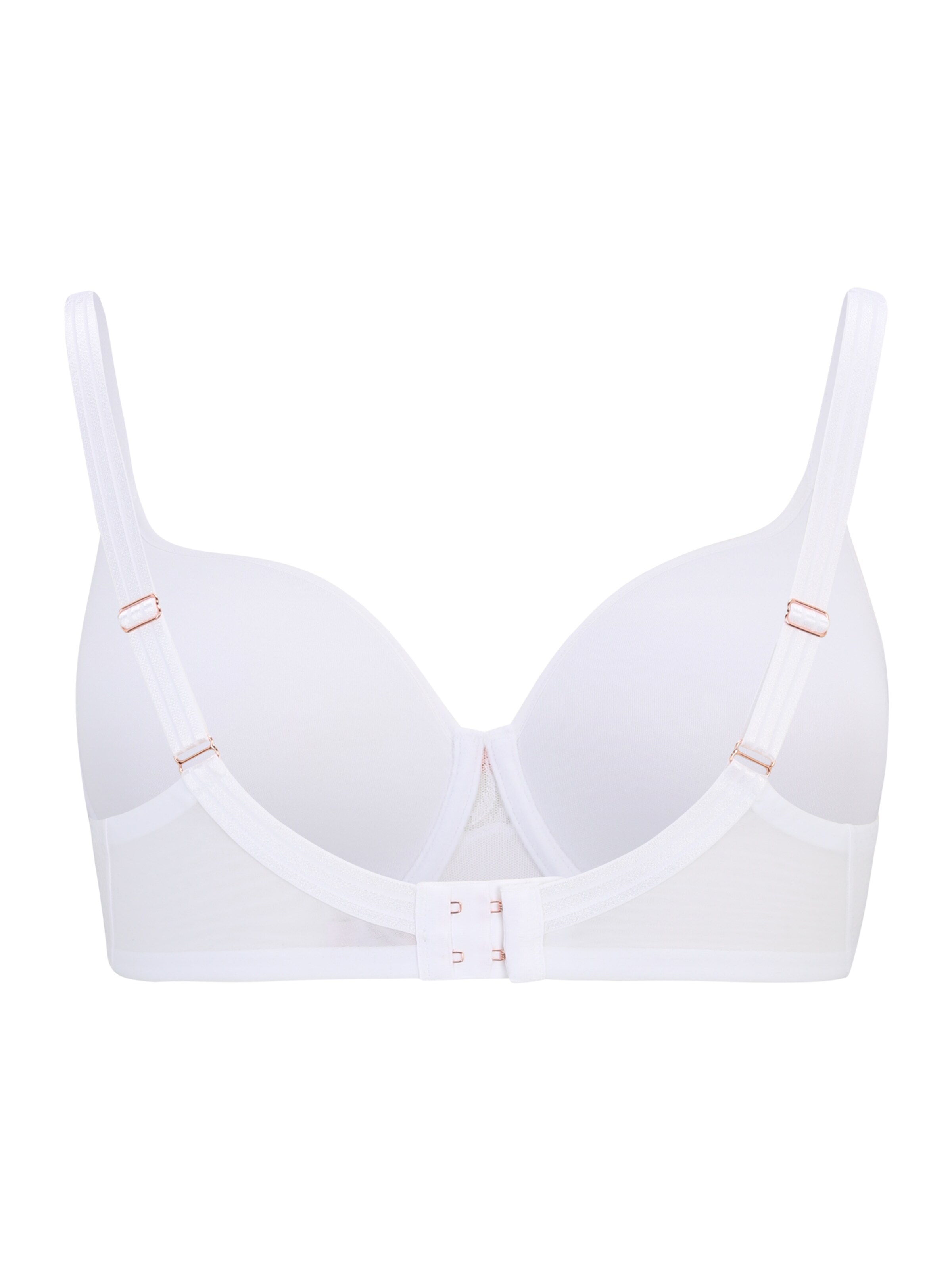 TRIUMPH Balconette Bra 'Wild Azalea' in White