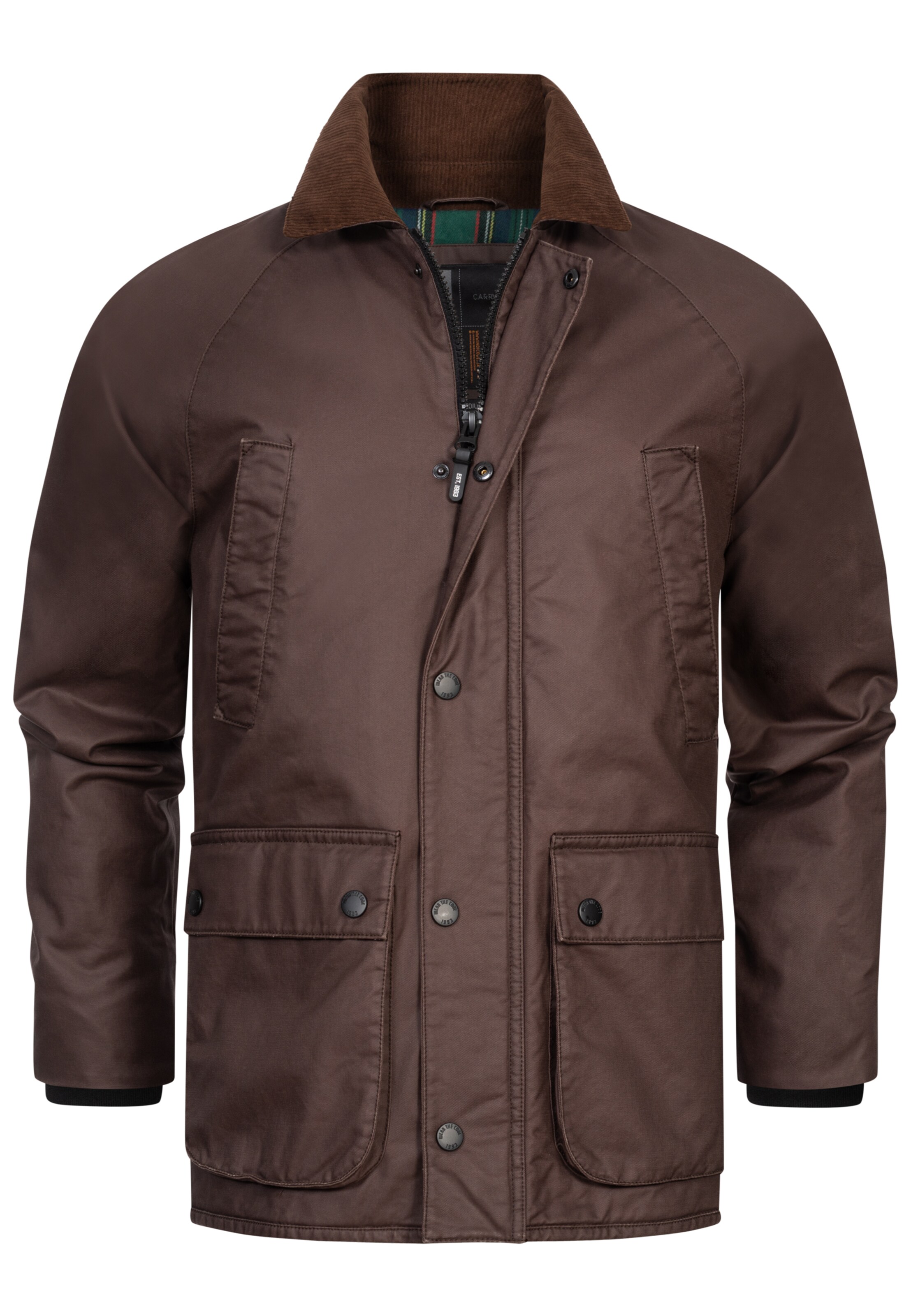 INDICODE JEANS Tussenjas ' Filmen ' in Bruin: voorkant