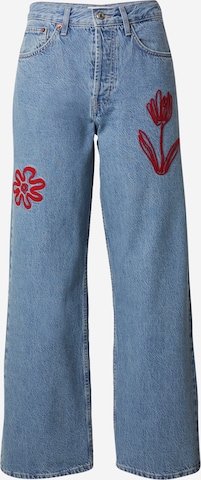 TOPSHOPWide Leg/ Široke nogavice Traperice - plava boja: prednji dio