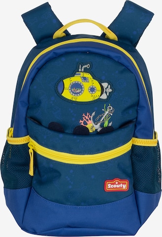 Scouty Backpack 'Rocky' in Blue: front