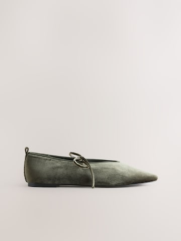 Next Балетки с ремешком 'Forever Comfort' в Зеленый