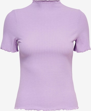 ONLY Majica 'Emma' | vijolična barva: sprednja stran