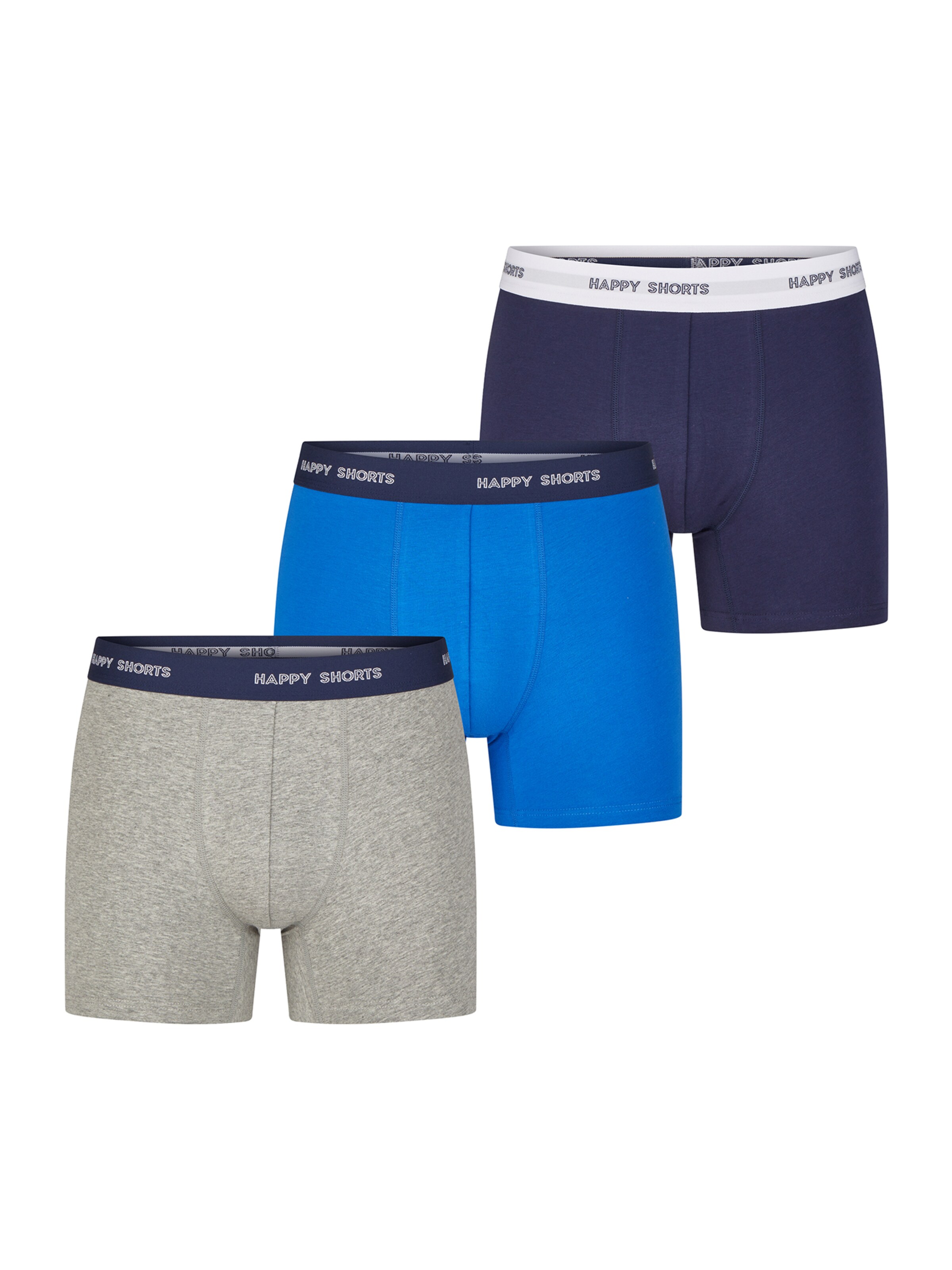 Happy Shorts - Calzoncillo boxer ' Jersey ' en azul: frente